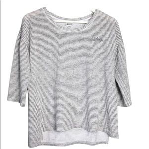 NWOT Be Yourself Sleepwear Striped Comfy Casual Pajama Top Blouse M